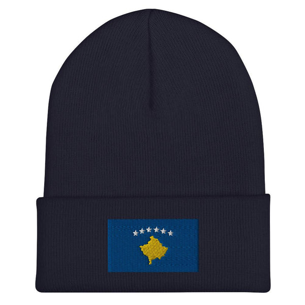 Kosovo Flag Beanie - Embroidered Winter Hat