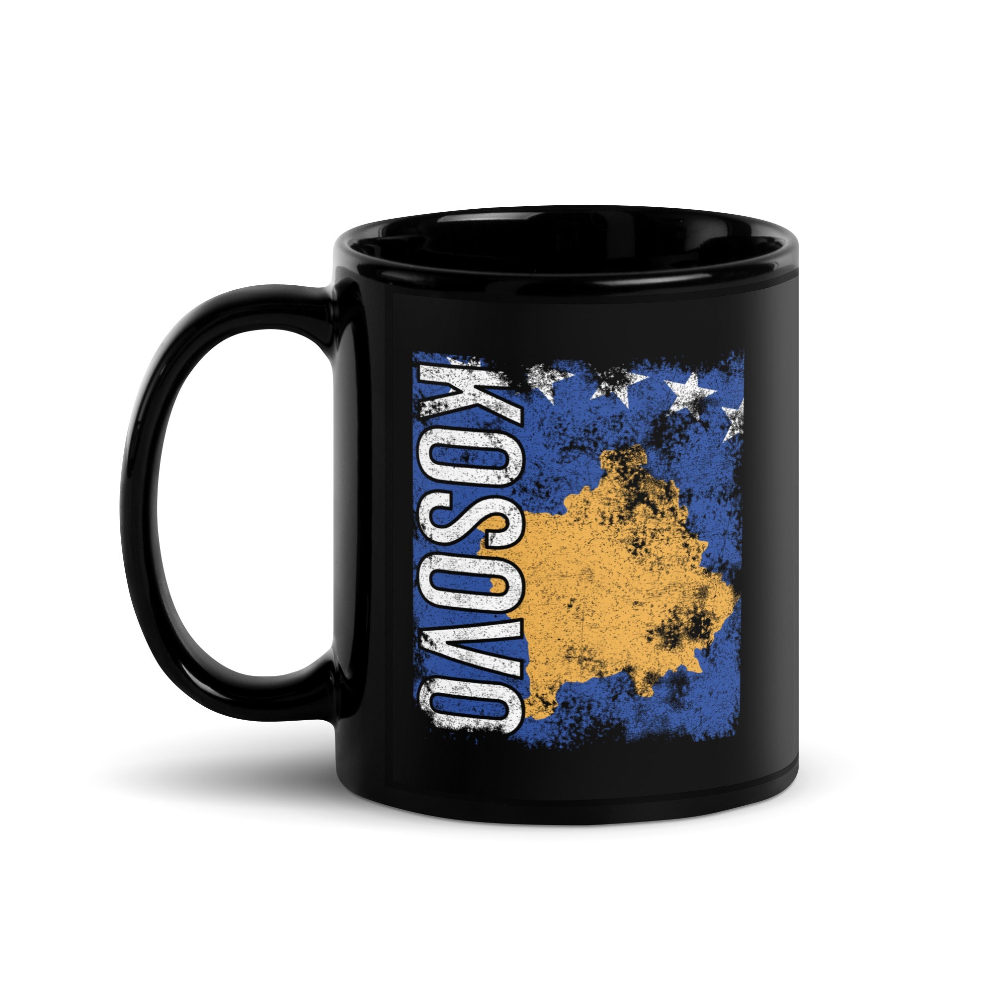 Kosovo Flag - Distressed Flag Mug