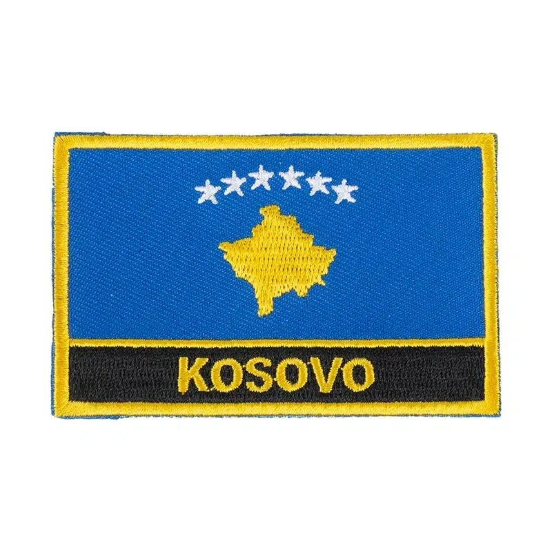 Kosovo Flag Patch - Sew On/Iron On Patch