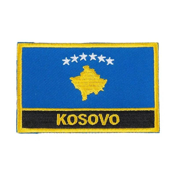 Kosovo Flag Patch - Sew On/Iron On Patch