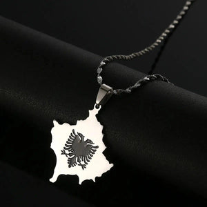 Kosovo Map Necklace