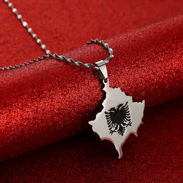 Kosovo Map Necklace