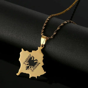 Kosovo Map Necklace