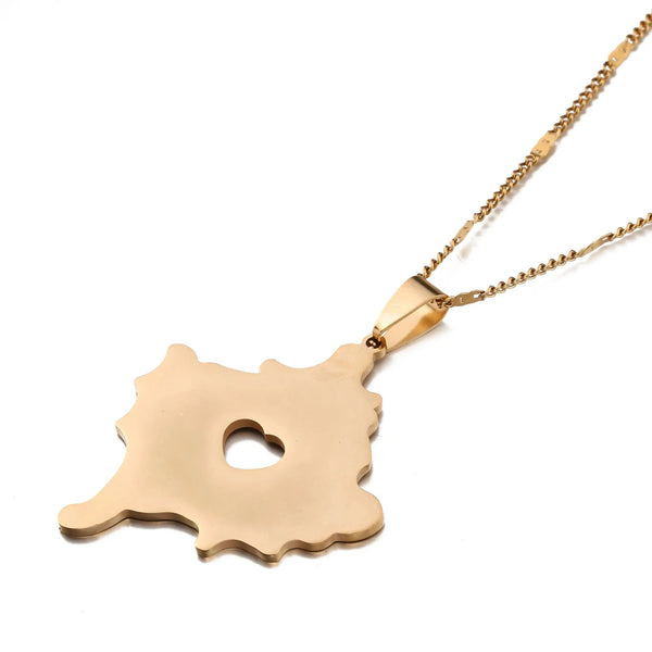 Kosovo Map Necklace