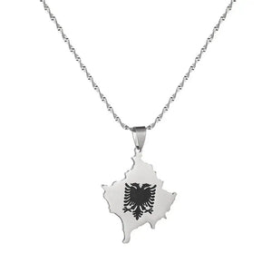 Kosovo Map Necklace