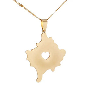 Kosovo Map Necklace