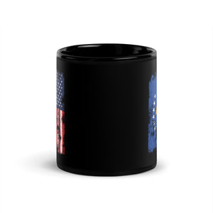 Kosovo USA Flag - Half American Mug