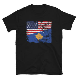 Kosovo USA Flag T-Shirt