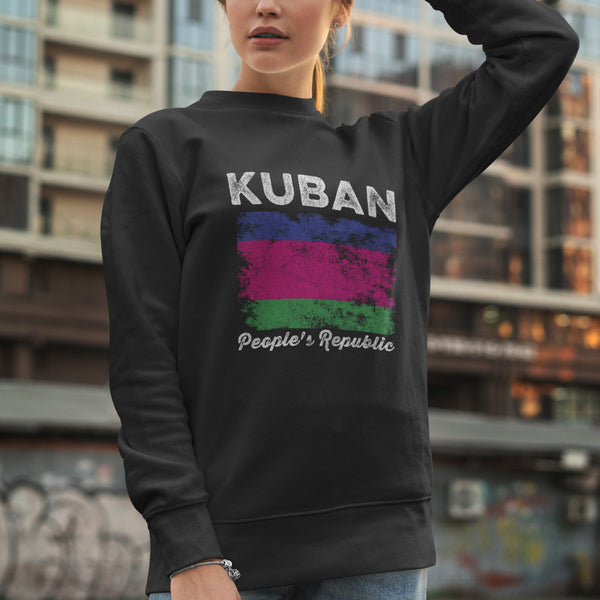 Kuban People's Republic Flag Distressed Sweatshirt
