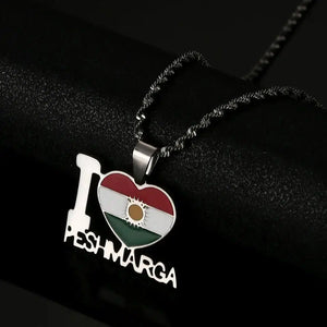 Kurdistan Flag Necklace