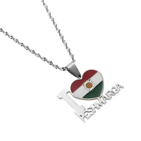 Kurdistan Flag Necklace