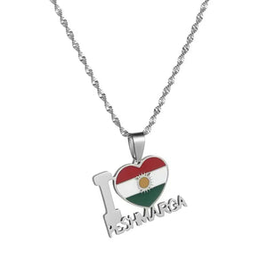 Kurdistan Flag Necklace