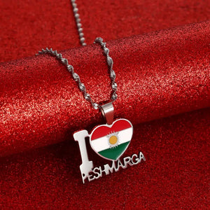 Kurdistan Flag Necklace