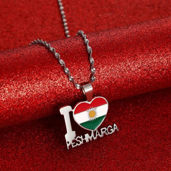Kurdistan Flag Necklace