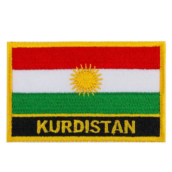 Kurdistan Flag Patch - Sew On/Iron On Patch