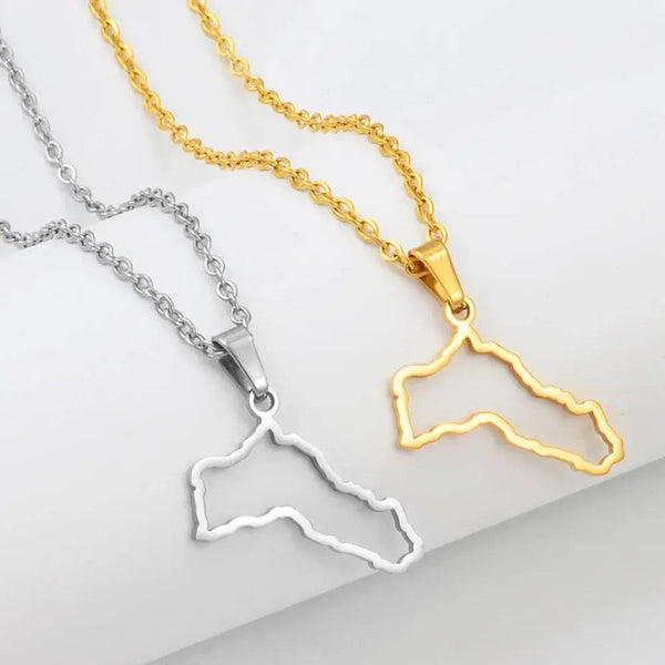 Kurdistan Map Necklace