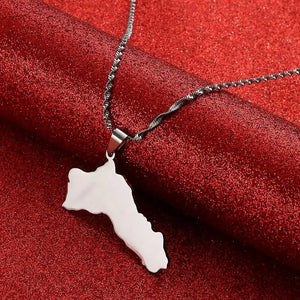 Kurdistan Map Necklace