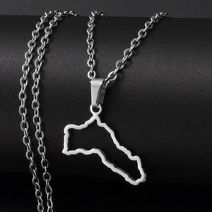 Kurdistan Map Necklace