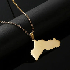 Kurdistan Map Necklace