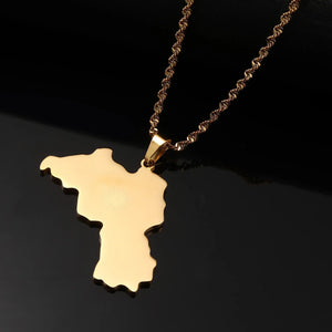 Kurdistan Map Necklace