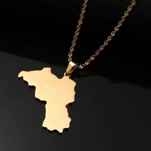 Kurdistan Map Necklace