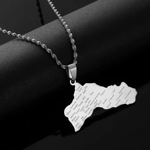 Kurdistan Map Necklace