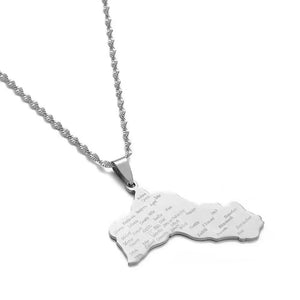 Kurdistan Map Necklace