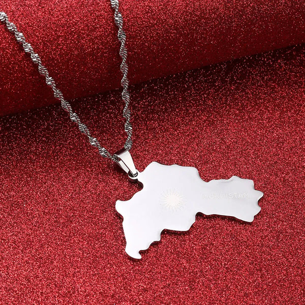 Kurdistan Map Necklace