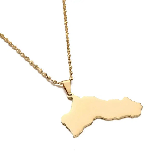 Kurdistan Map Necklace