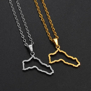 Kurdistan Map Necklace