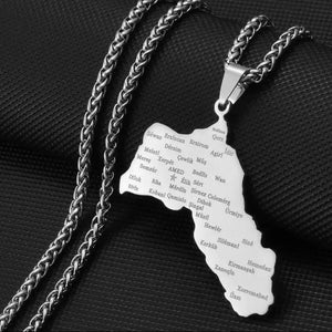 Kurdistan Map Necklace