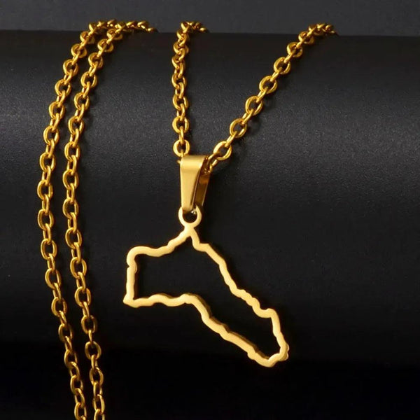 Kurdistan Map Necklace