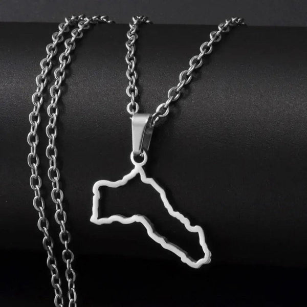 Kurdistan Map Necklace