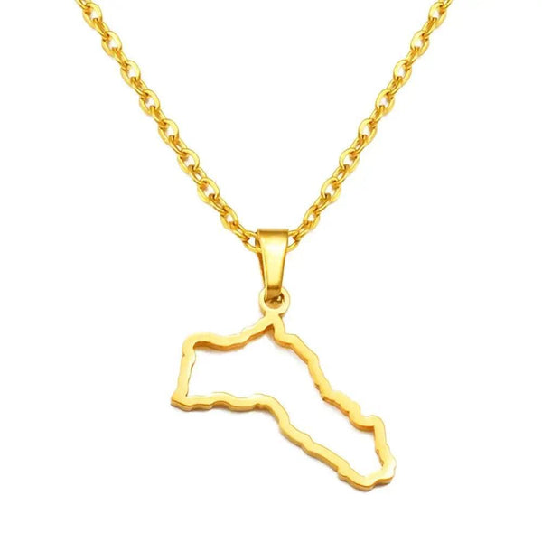 Kurdistan Map Necklace
