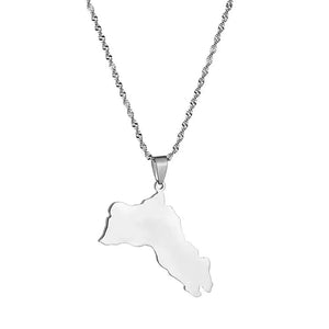 Kurdistan Map Necklace