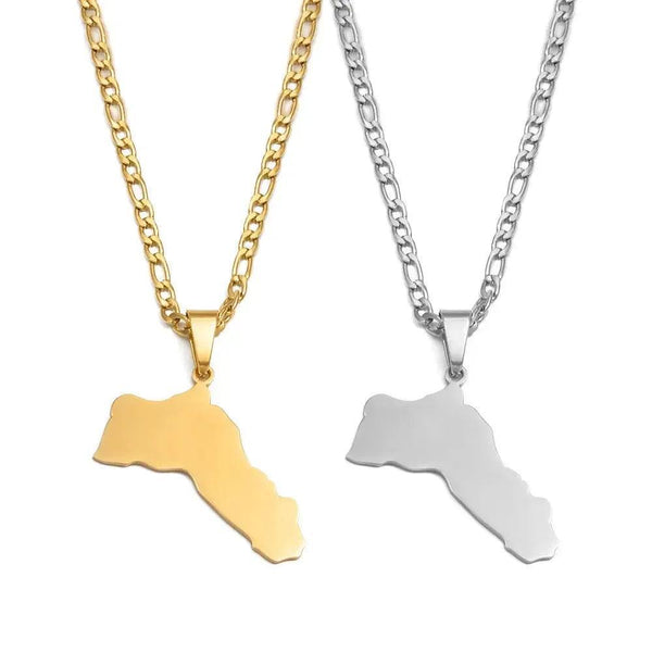 Kurdistan Map Necklace