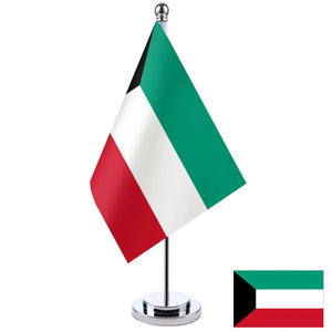 Kuwait Desk Flag - Small Office Table Flag