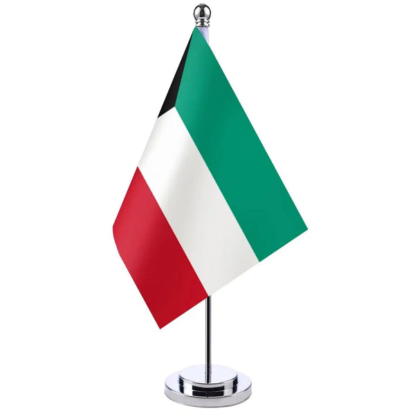 Kuwait Desk Flag - Small Office Table Flag