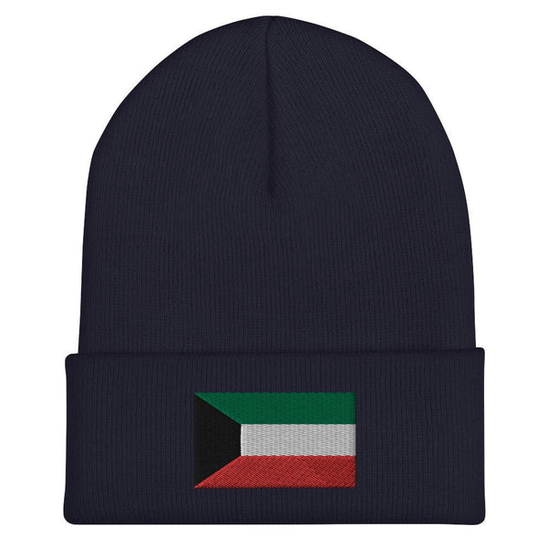 Kuwait Flag Beanie - Embroidered Winter Hat