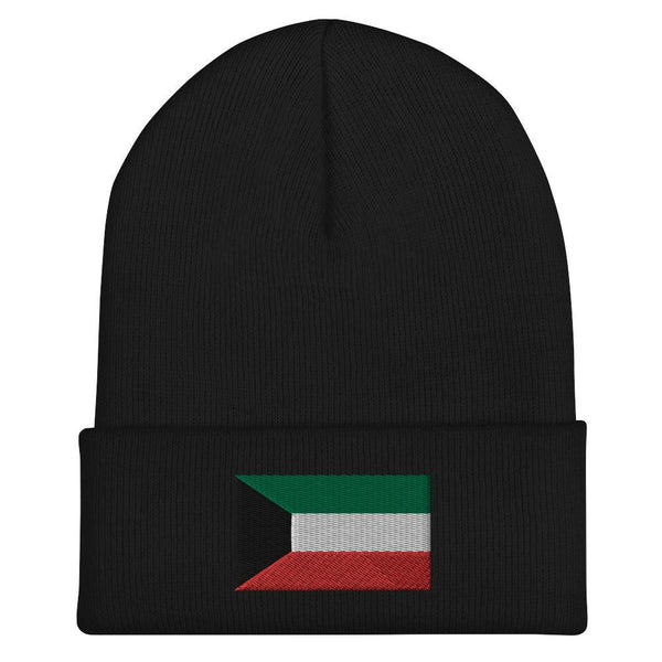 Kuwait Flag Beanie - Embroidered Winter Hat