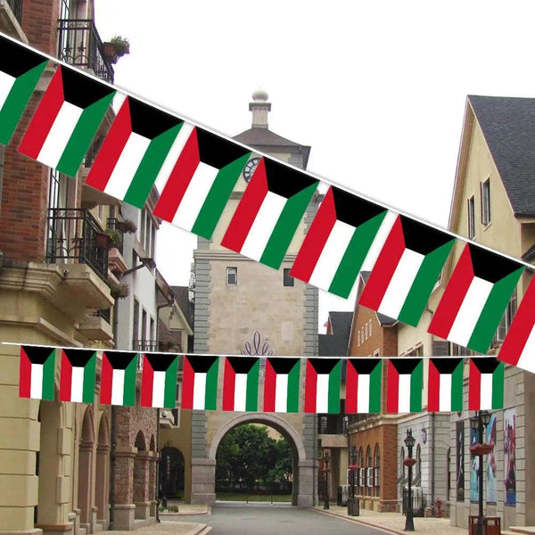 Kuwait Flag Bunting Banner - 20Pcs