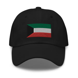 Kuwait Flag Cap - Adjustable Embroidered Dad Hat