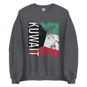 Kuwait Flag - Distressed Flag Sweatshirt