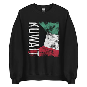 Kuwait Flag - Distressed Flag Sweatshirt