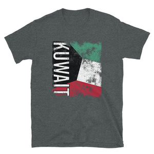 Kuwait Flag Distressed T-Shirt