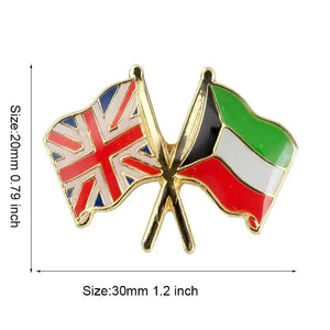 Kuwait Friendship Flag Lapel Pin Collection - Enamel Pin Flag