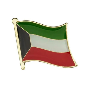 Kuwait Friendship Flag Lapel Pin Collection - Enamel Pin Flag