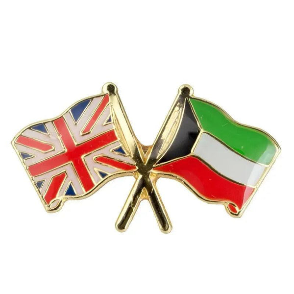 Kuwait Friendship Flag Lapel Pin Collection - Enamel Pin Flag