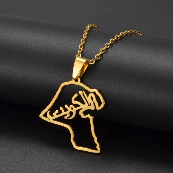 Kuwait Map Necklace