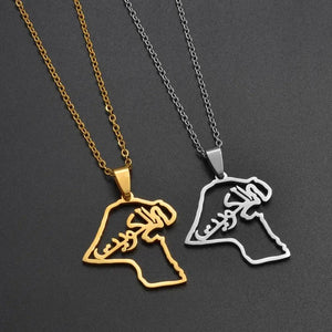 Kuwait Map Necklace